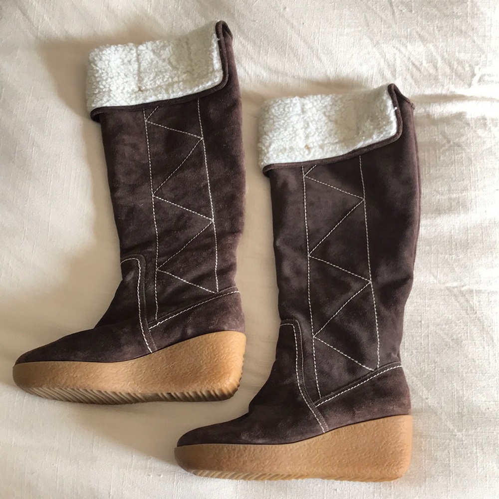 Brown Suede Boots